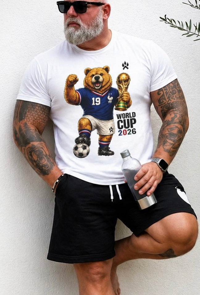 World Cup 2026 Bear Soccer Tee - Oversized fit